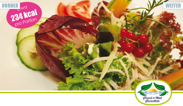 Rezept: Salate mit Putenschinken